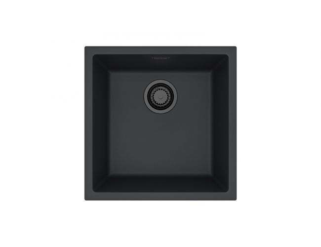 Granital pomivalno korito OMNI 20 - BLACK EDITION, črno, enojno, vsadno ali podpultno, 450x450
